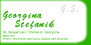 georgina stefanik business card
